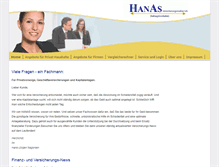Tablet Screenshot of hanas.expertenhomepage.de